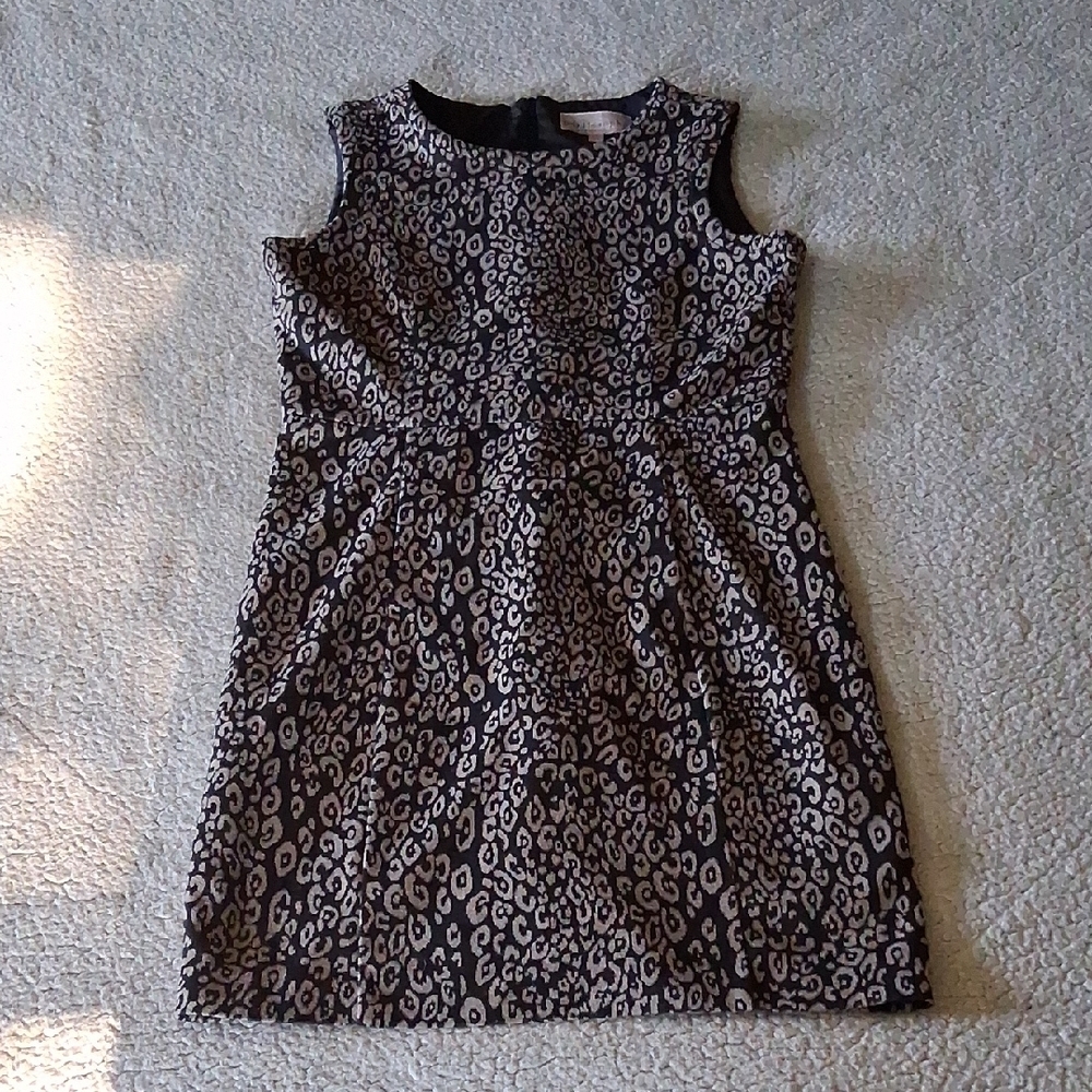 Philosophy Black and Cream Midi Dress